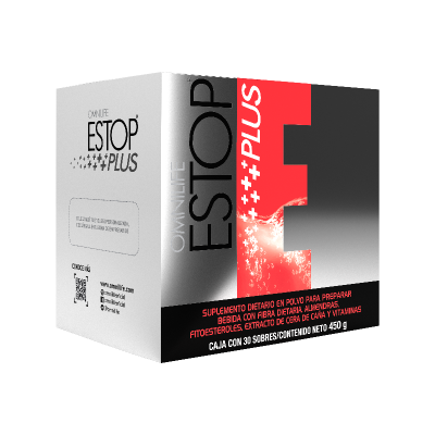 Caja de 30 sobres de estop de Omnilife complemento alimenticio para disminuir colesterol y trigliceridos disponible en Medellín